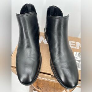 Land’s End Women’s Essential Zip Up Black Ankle Boots